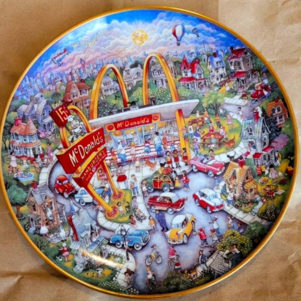 Vintage Franklin Mint McDonald's Plate
